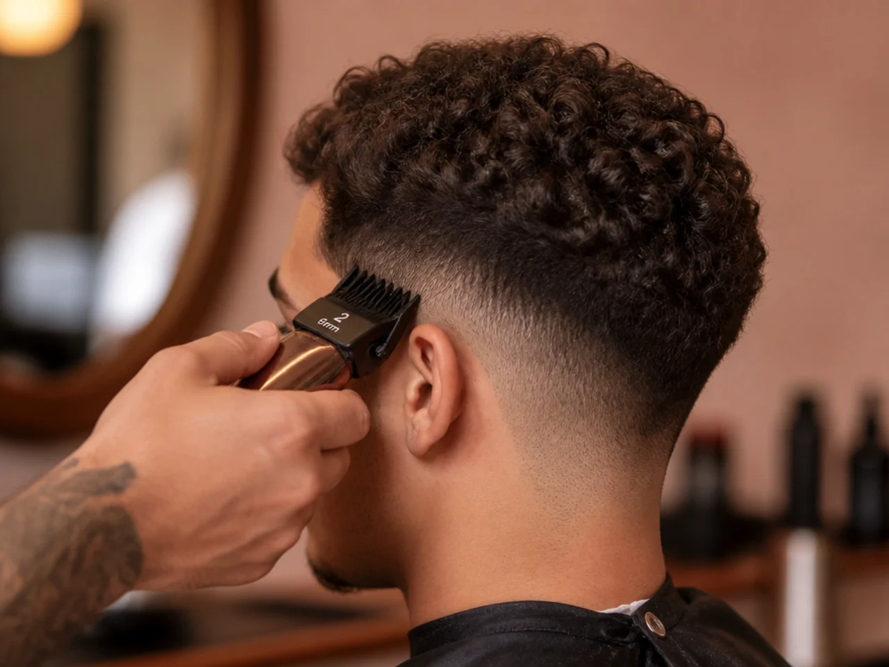 A 2 guard cutting the middle band of the fade
