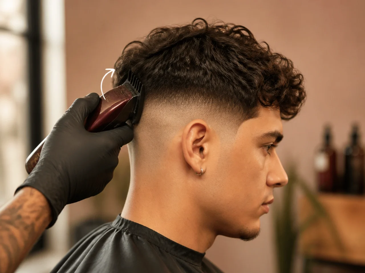 Clipper rolling away from the head at the top of a band