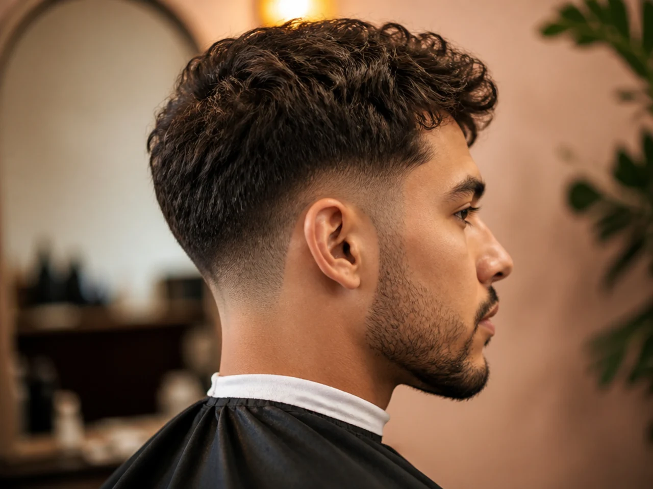 Short summer taper fade with a tapered neckline