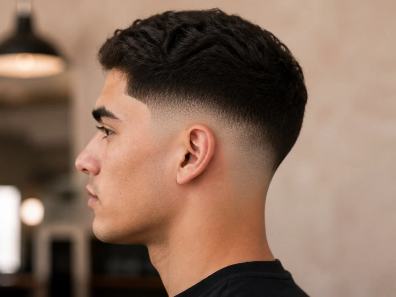 Low skin taper fade