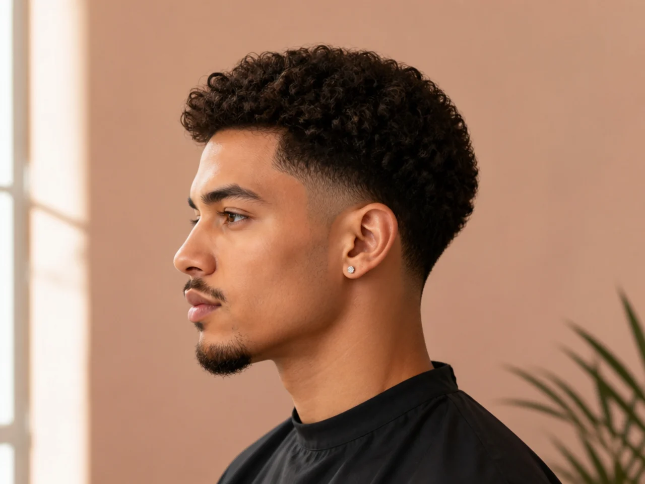 5. Curly Taper Fade