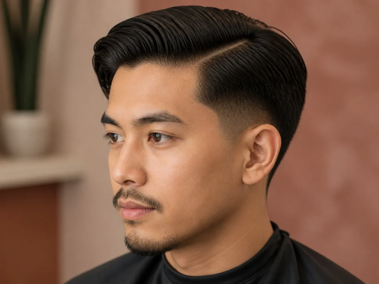 8. Comb Over with Low Taper
