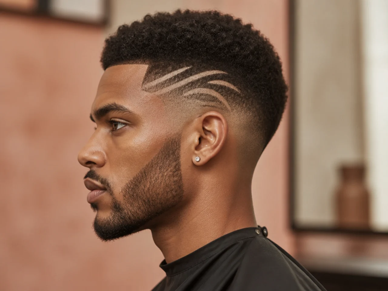 9. Taper Fade with Designs