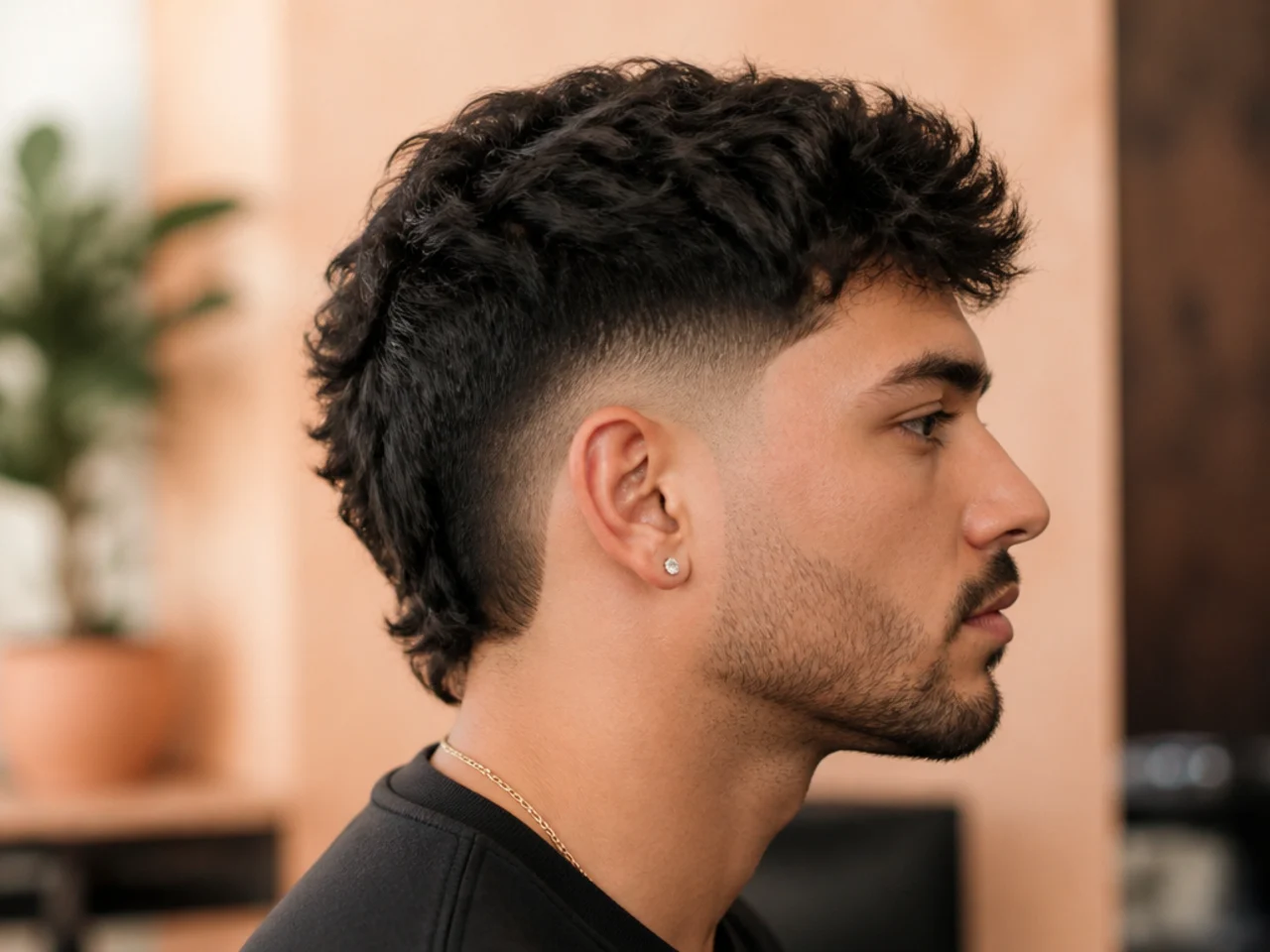 A low textured burst fade