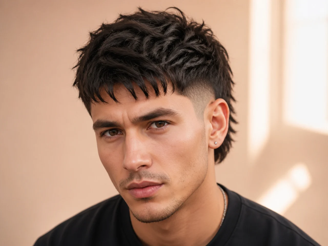 A textured burst taper