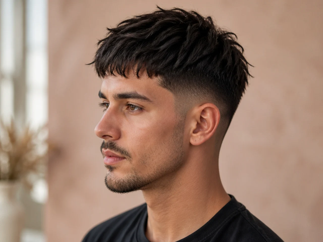 20 Low Taper Fades With a Textured Fringe