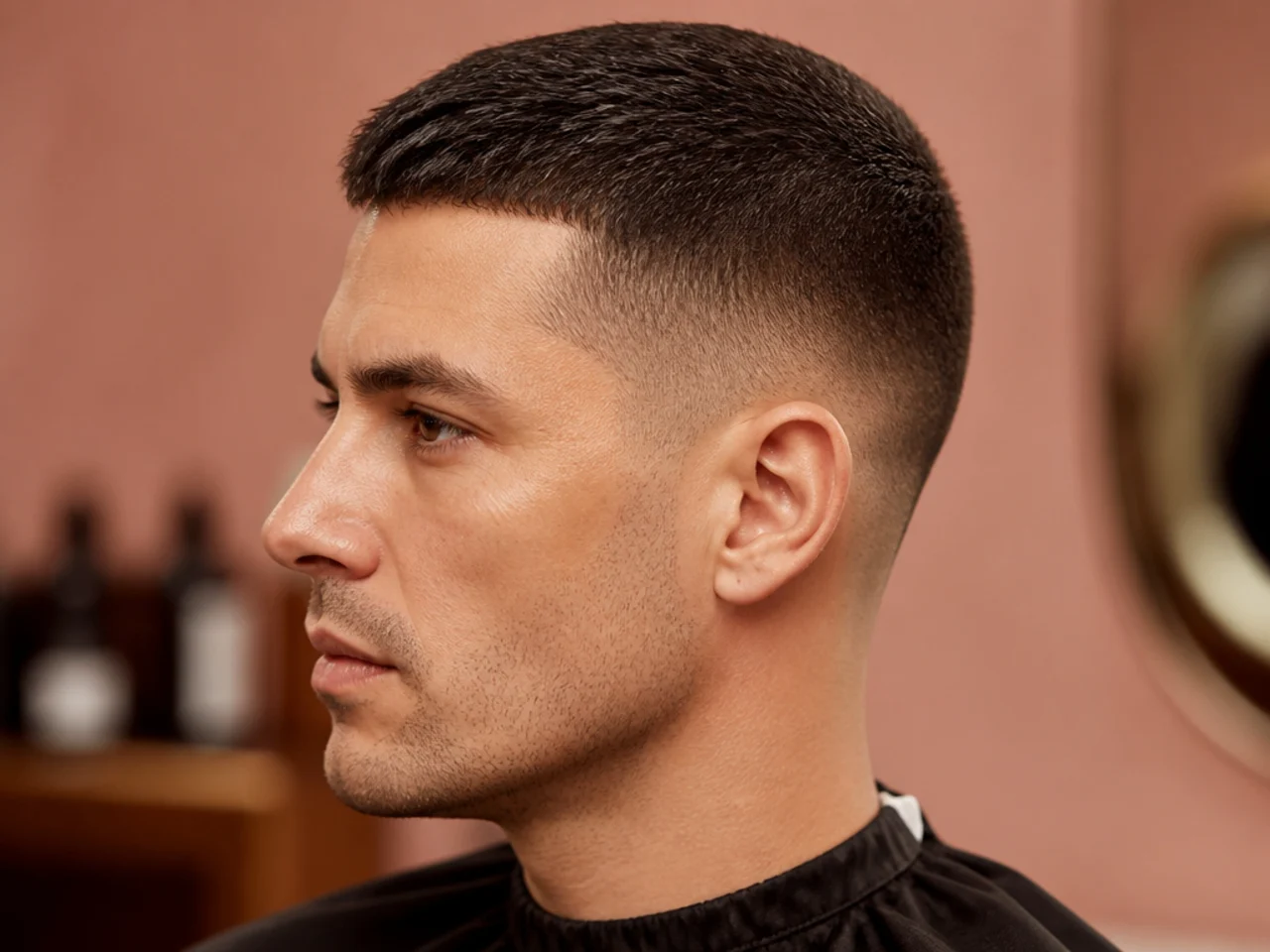 Classic Crew Cut with Taper Fade