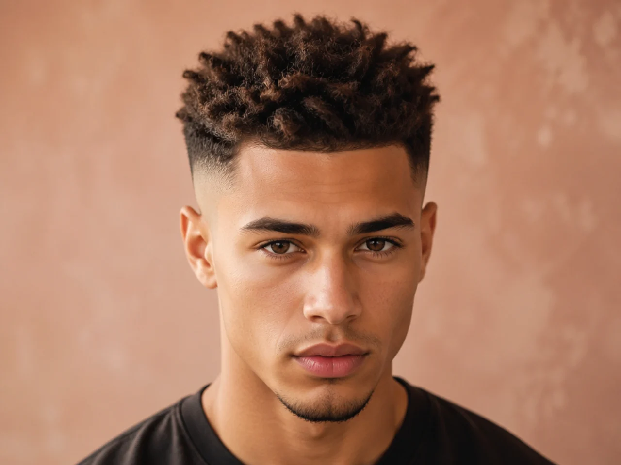 A textured high skin fade