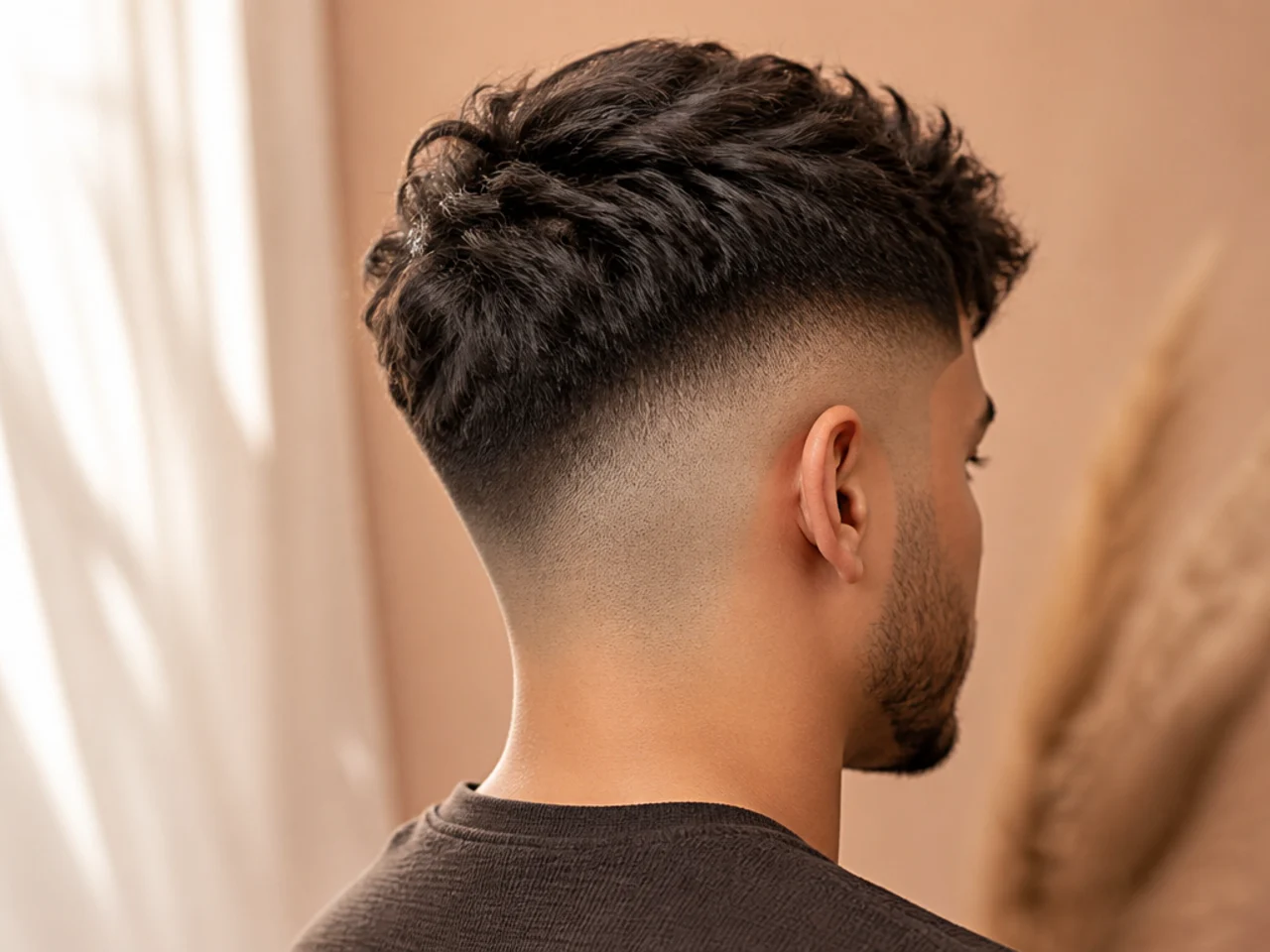 A textured high fade at week three