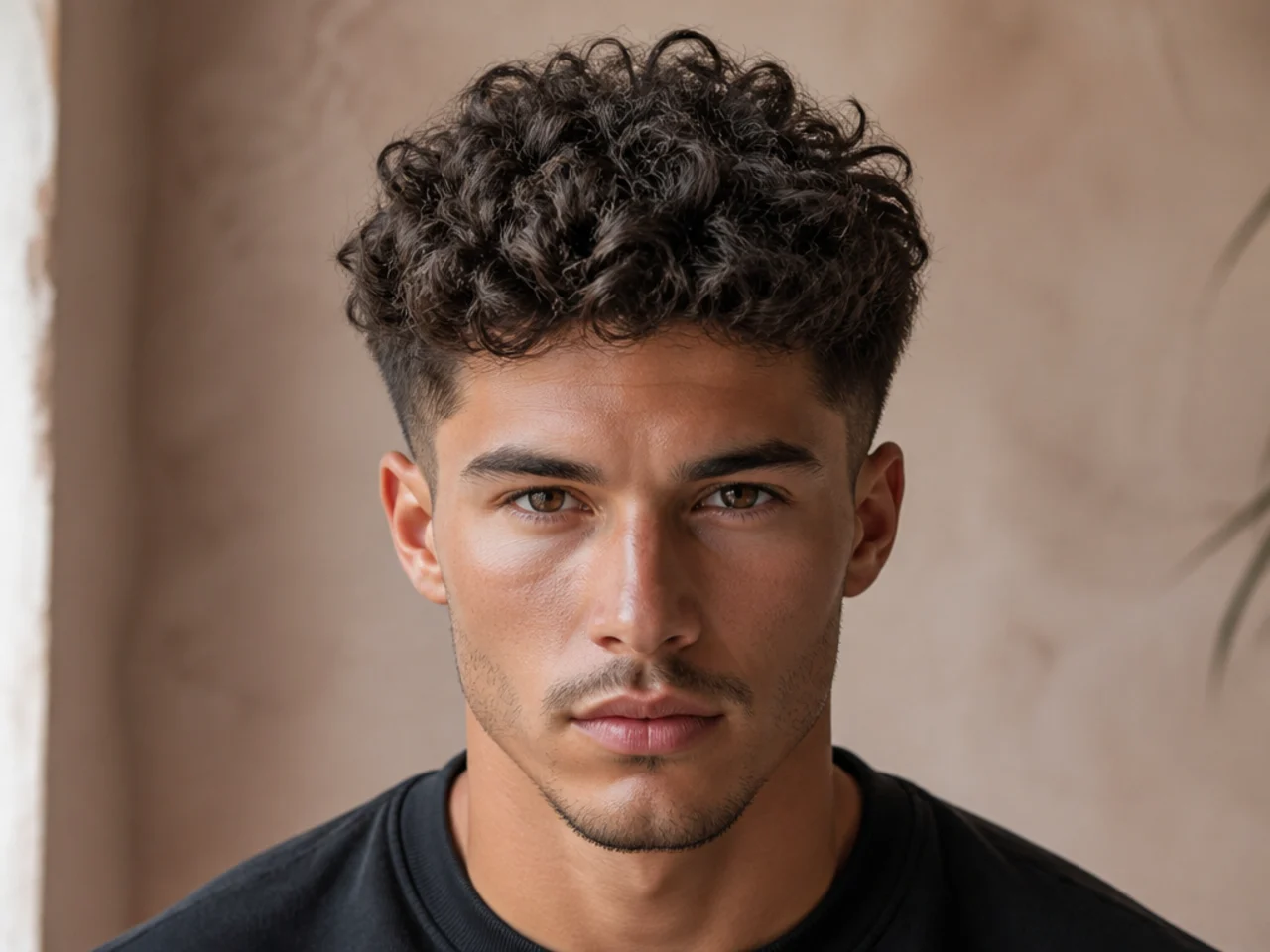 Curly hair with weight removed from underneath