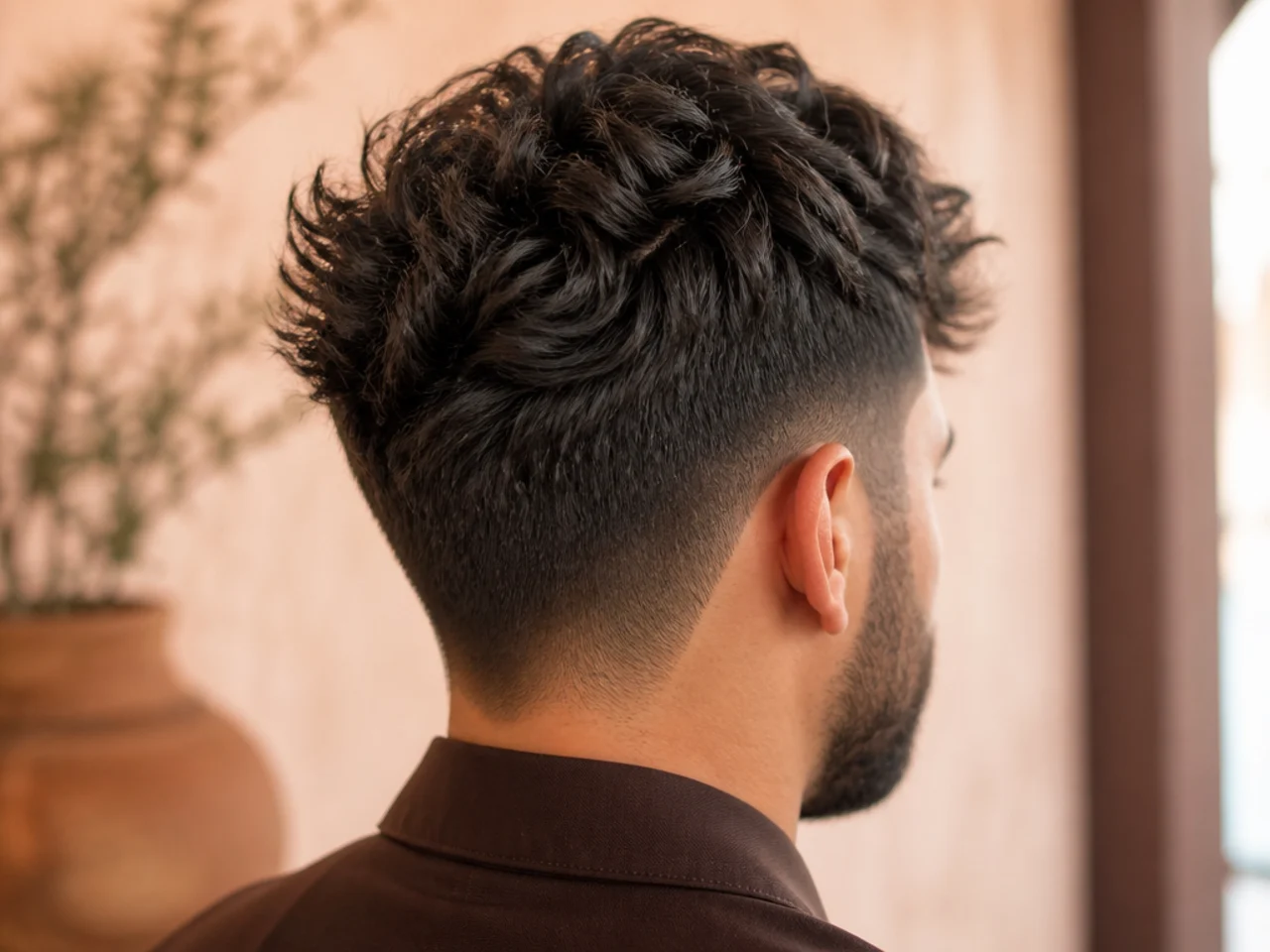A textured haircut at week three