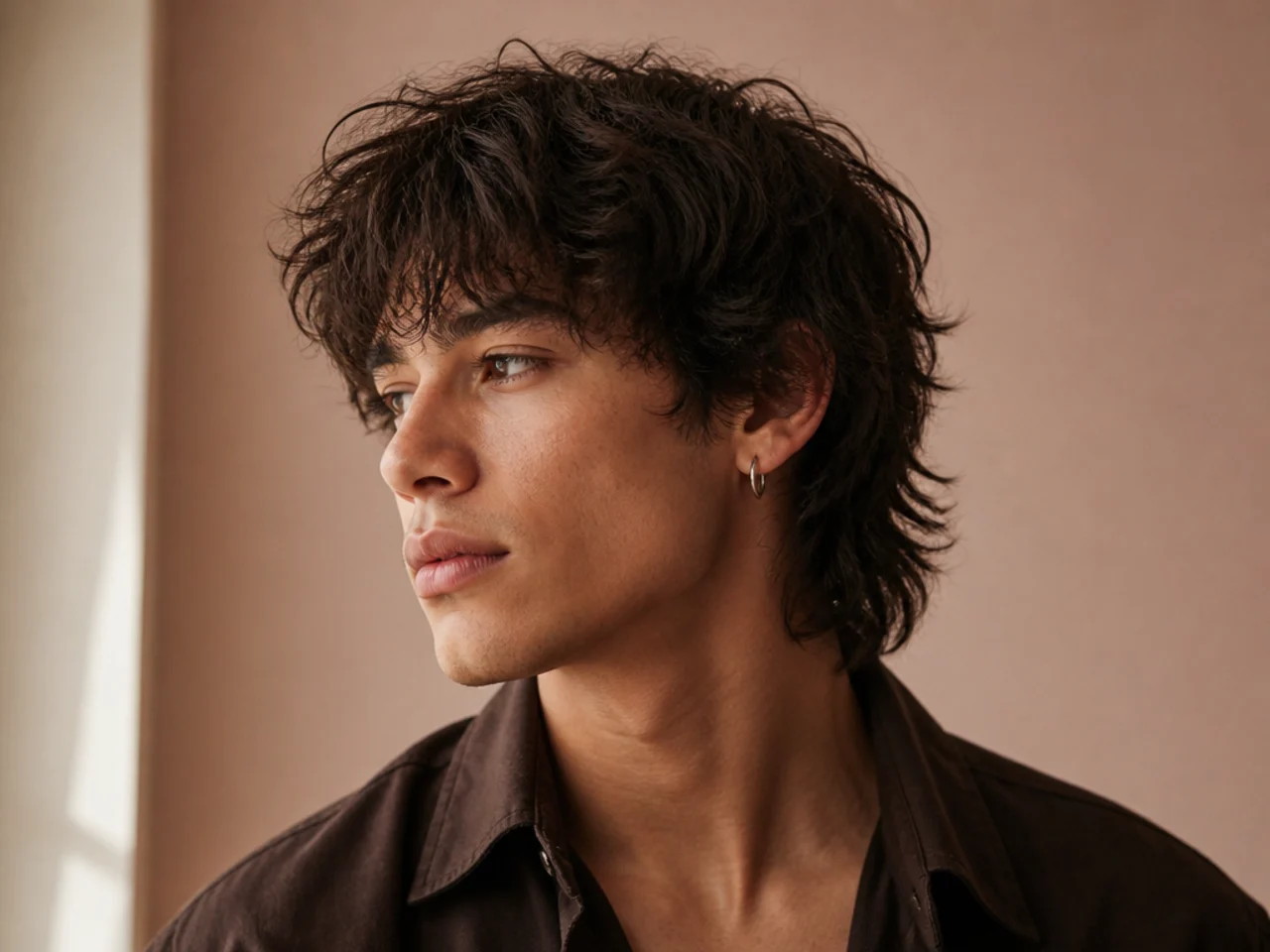 A shag cut with heavy layering
