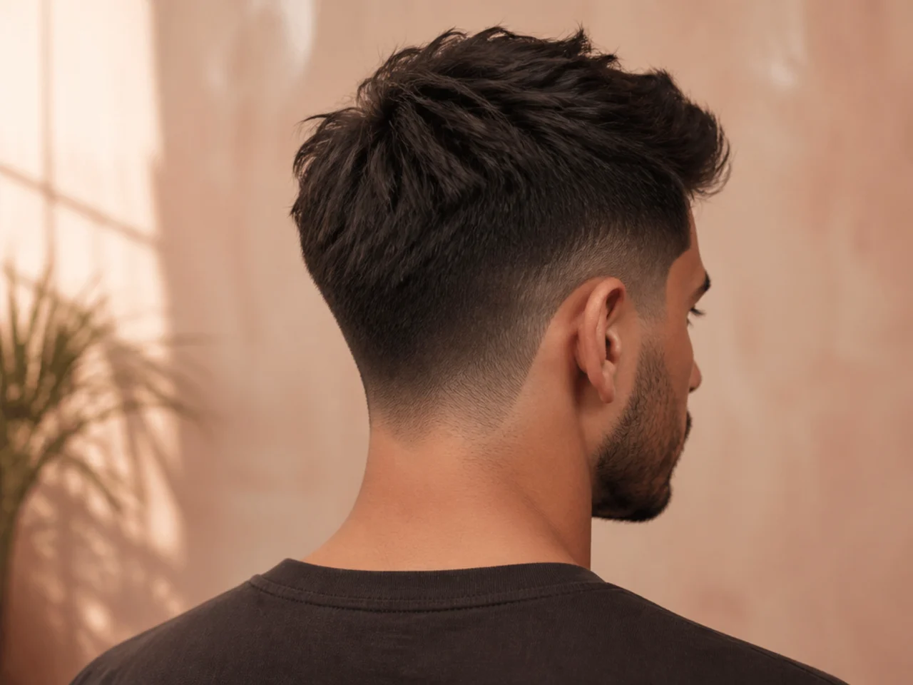 A triangular outline with short sides and a wide top
