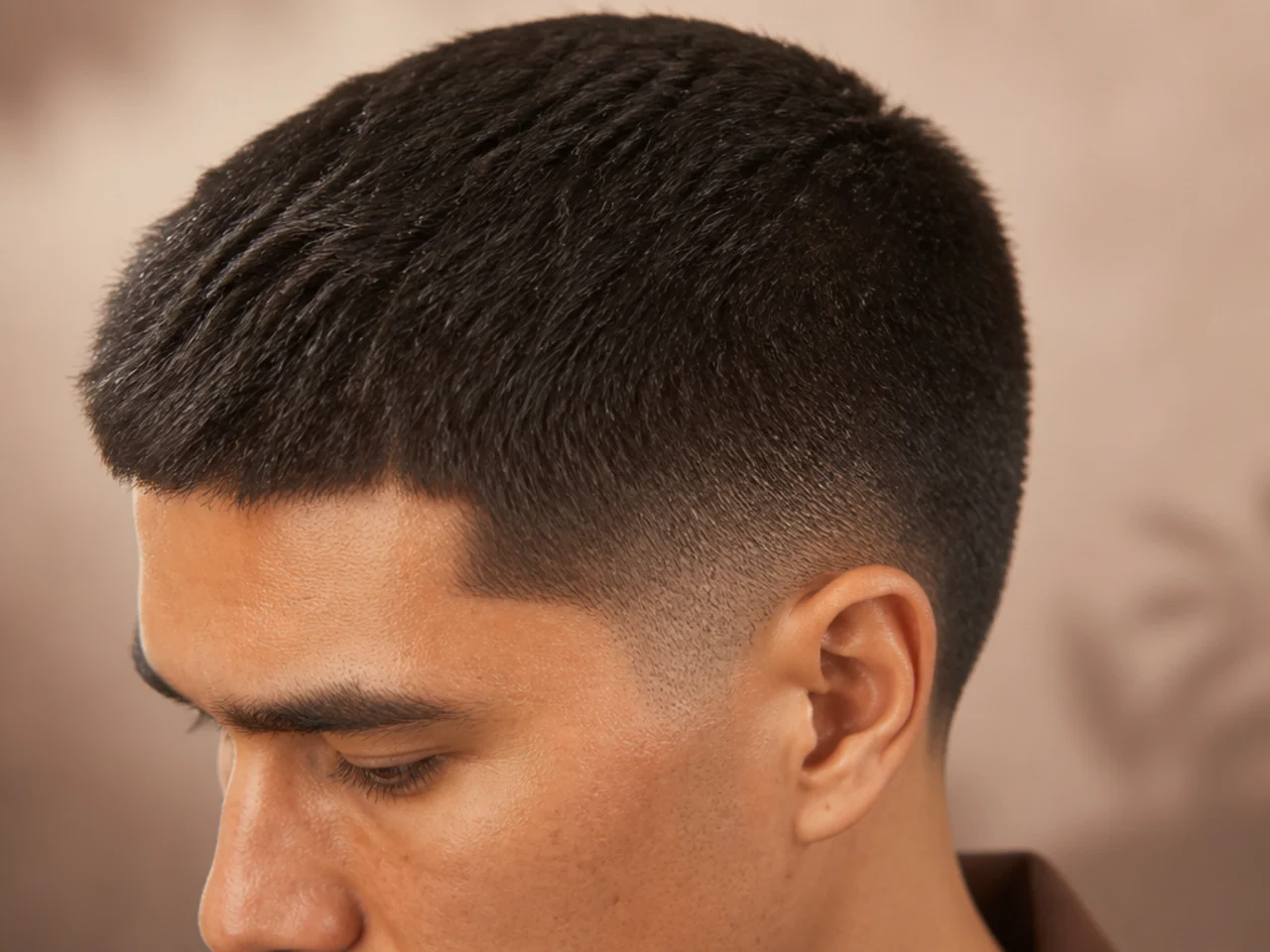 A number two guard length on thick hair