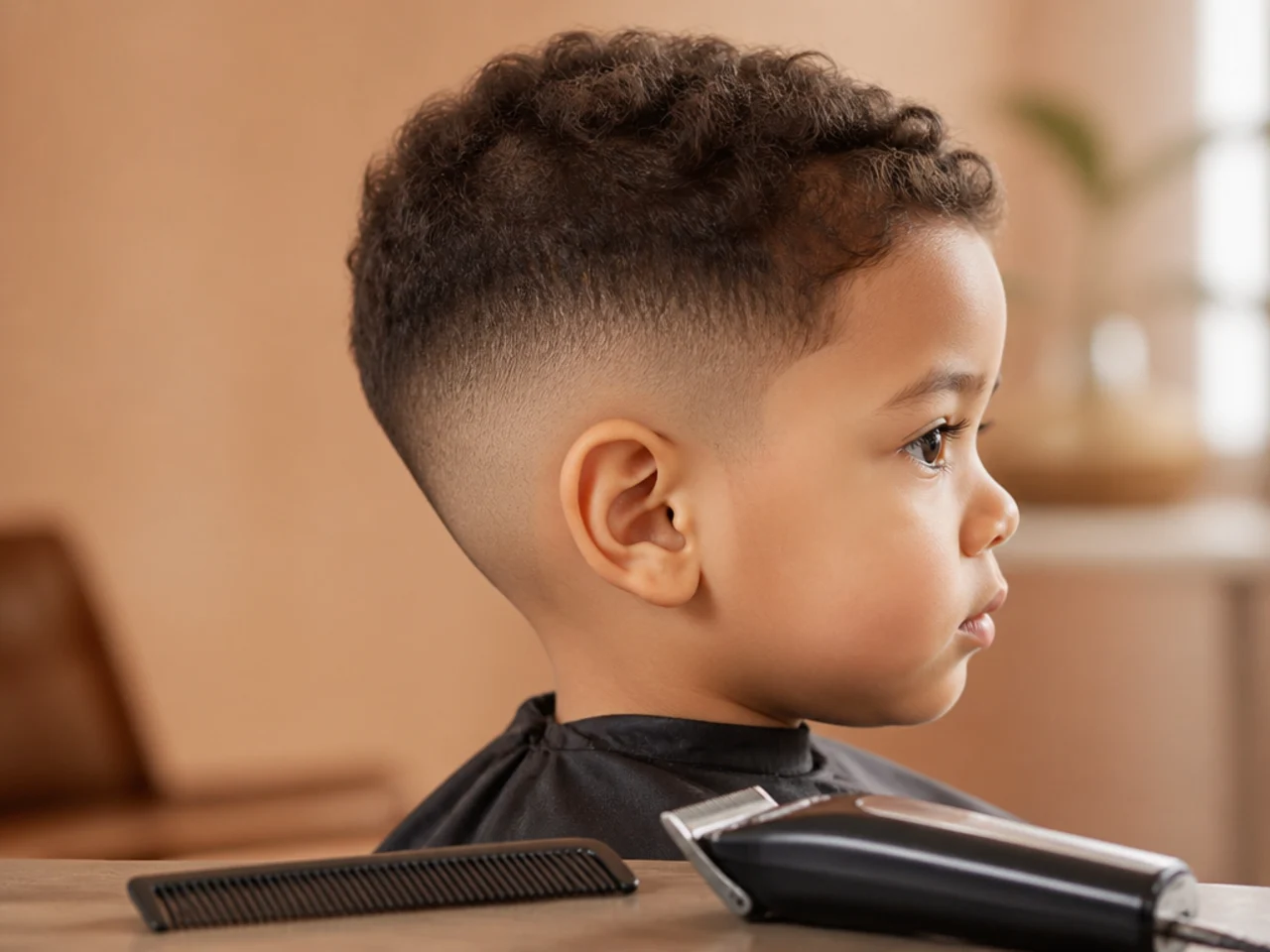 A comb and a clipper side by side