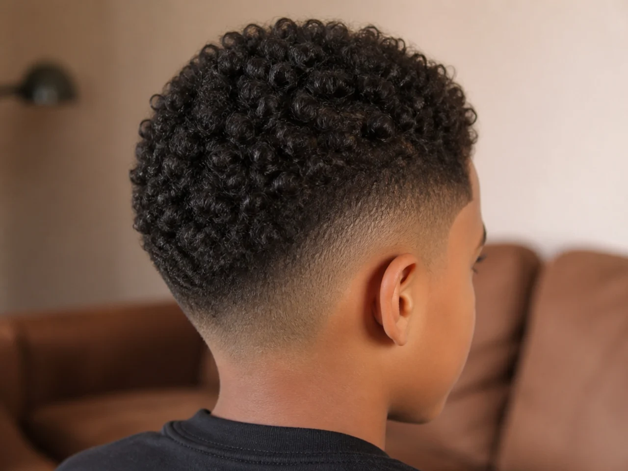 A boy's fade twelve days after cutting