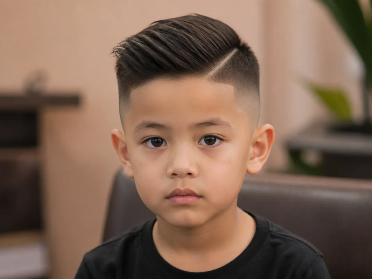 A high fade on a boy growing out at three weeks