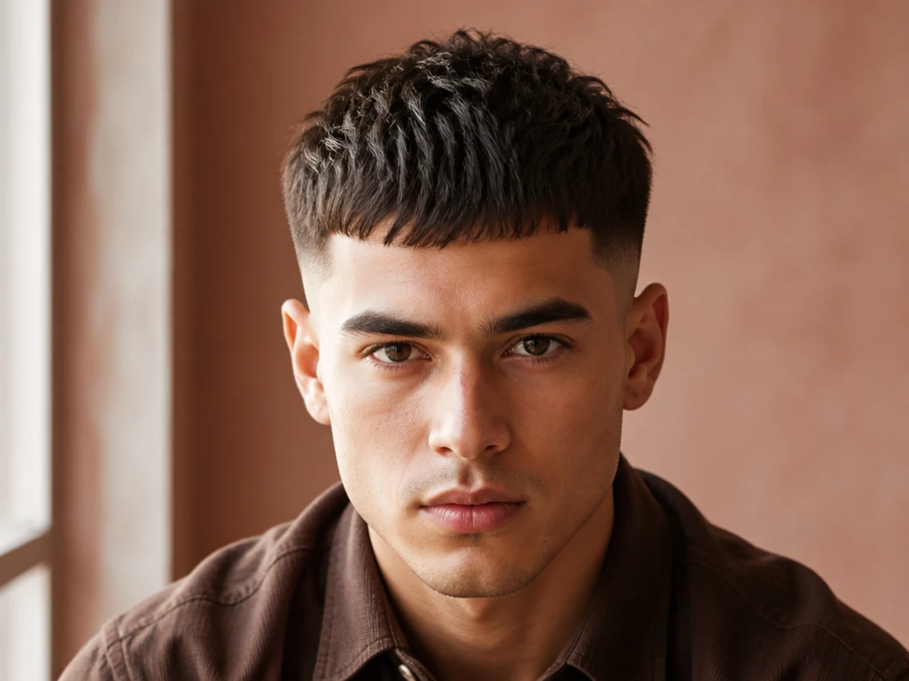 A textured crop haircut