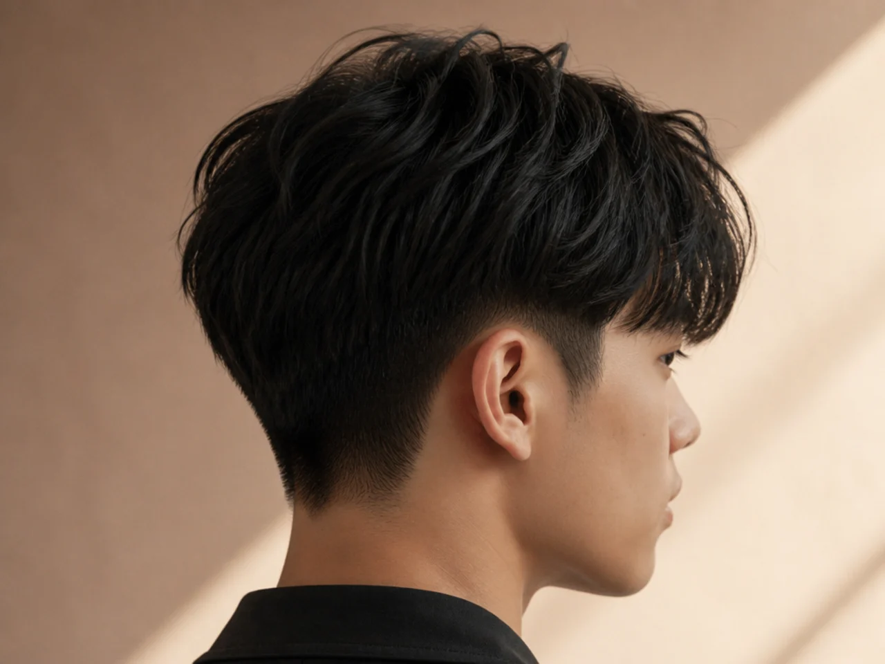 A two block on thick hair