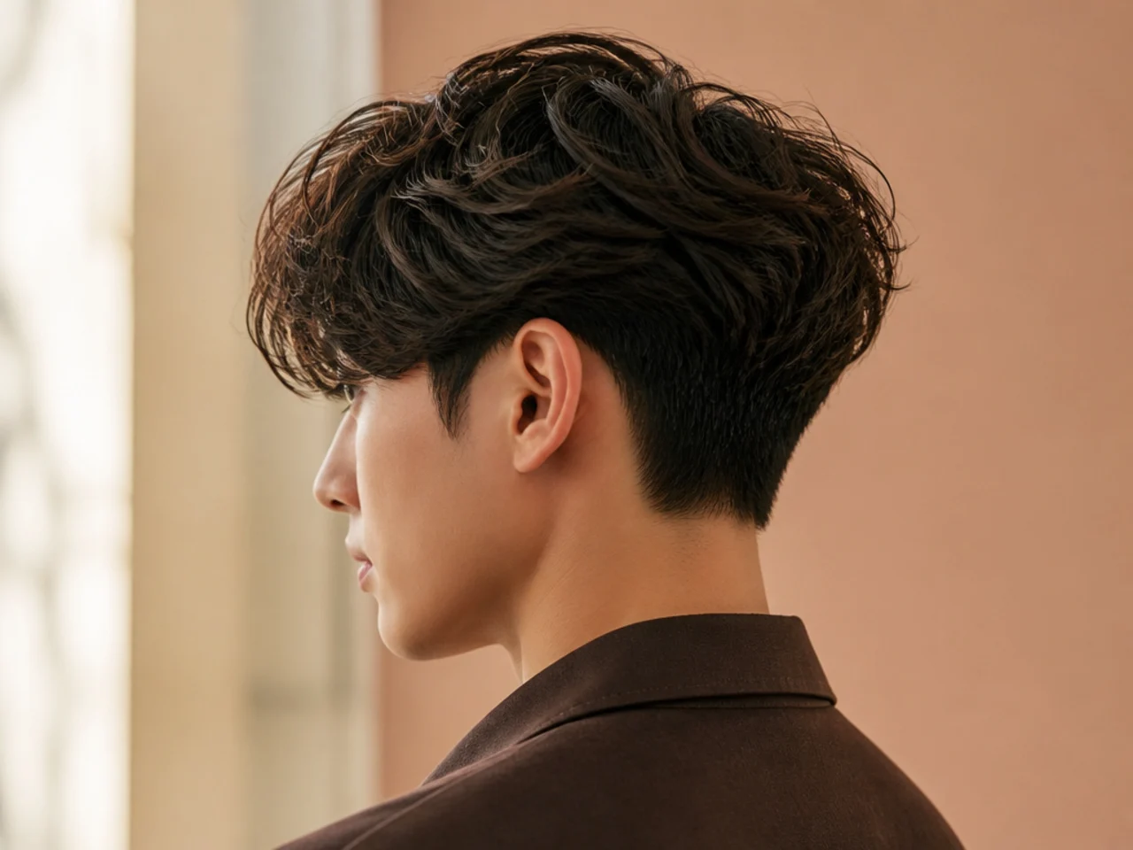 A two block with a soft volume perm