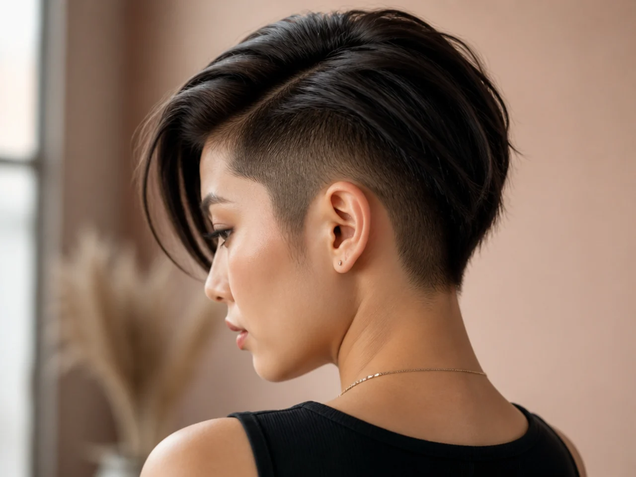 A side undercut above the ear