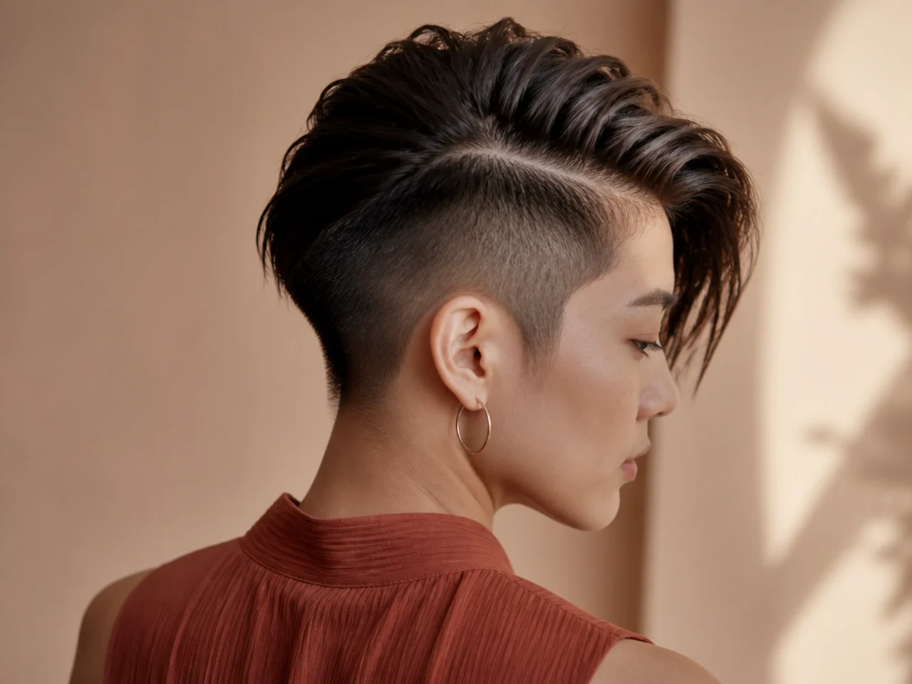 Undercut sections on both sides