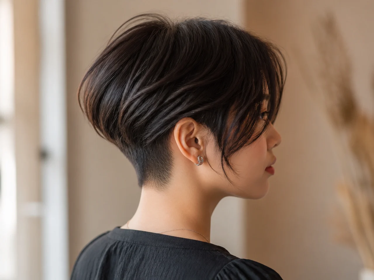 Bulk removed from underneath thick hair