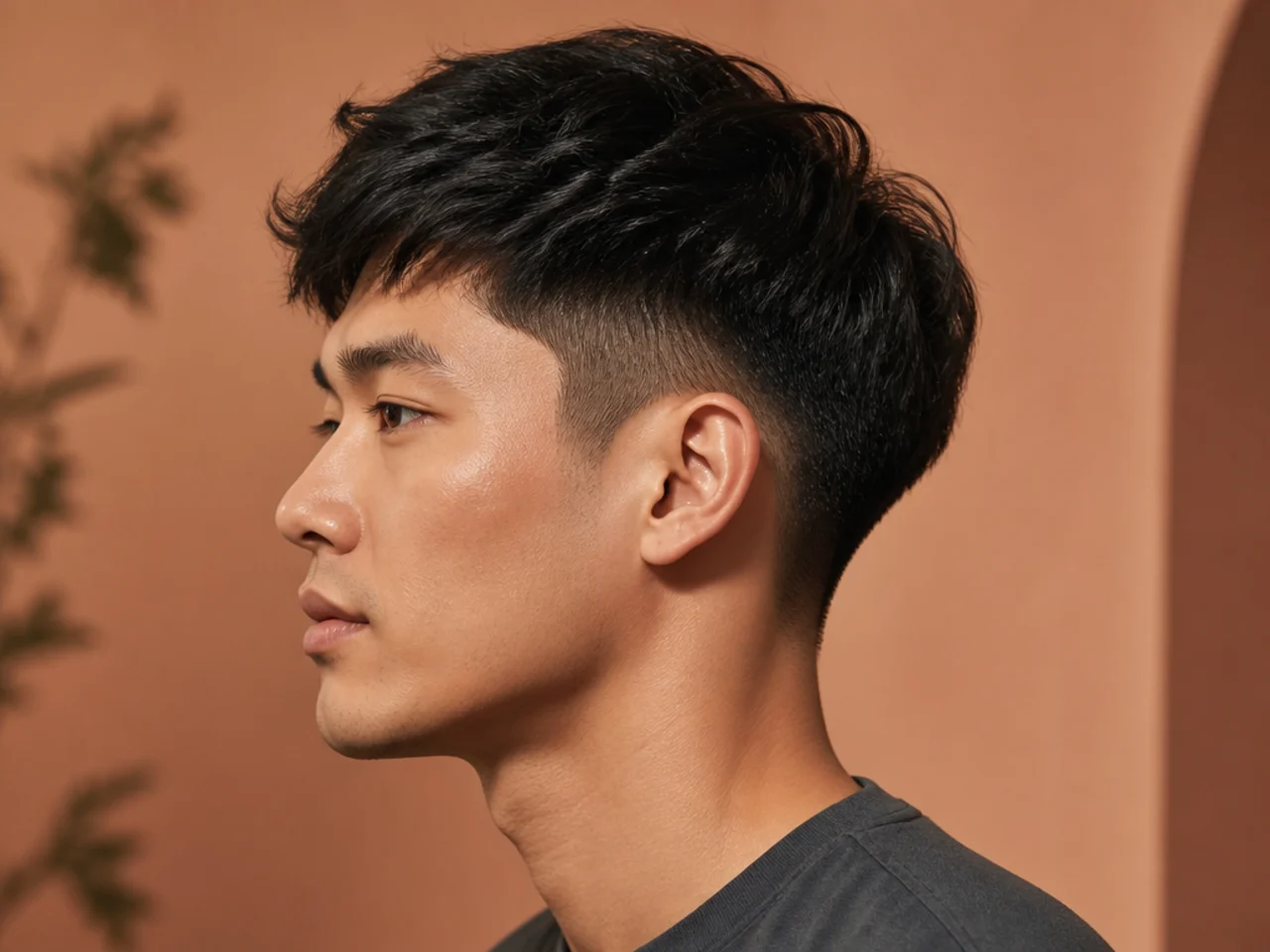 Short two block taper fade with one inch on top and a tight taper on the sides