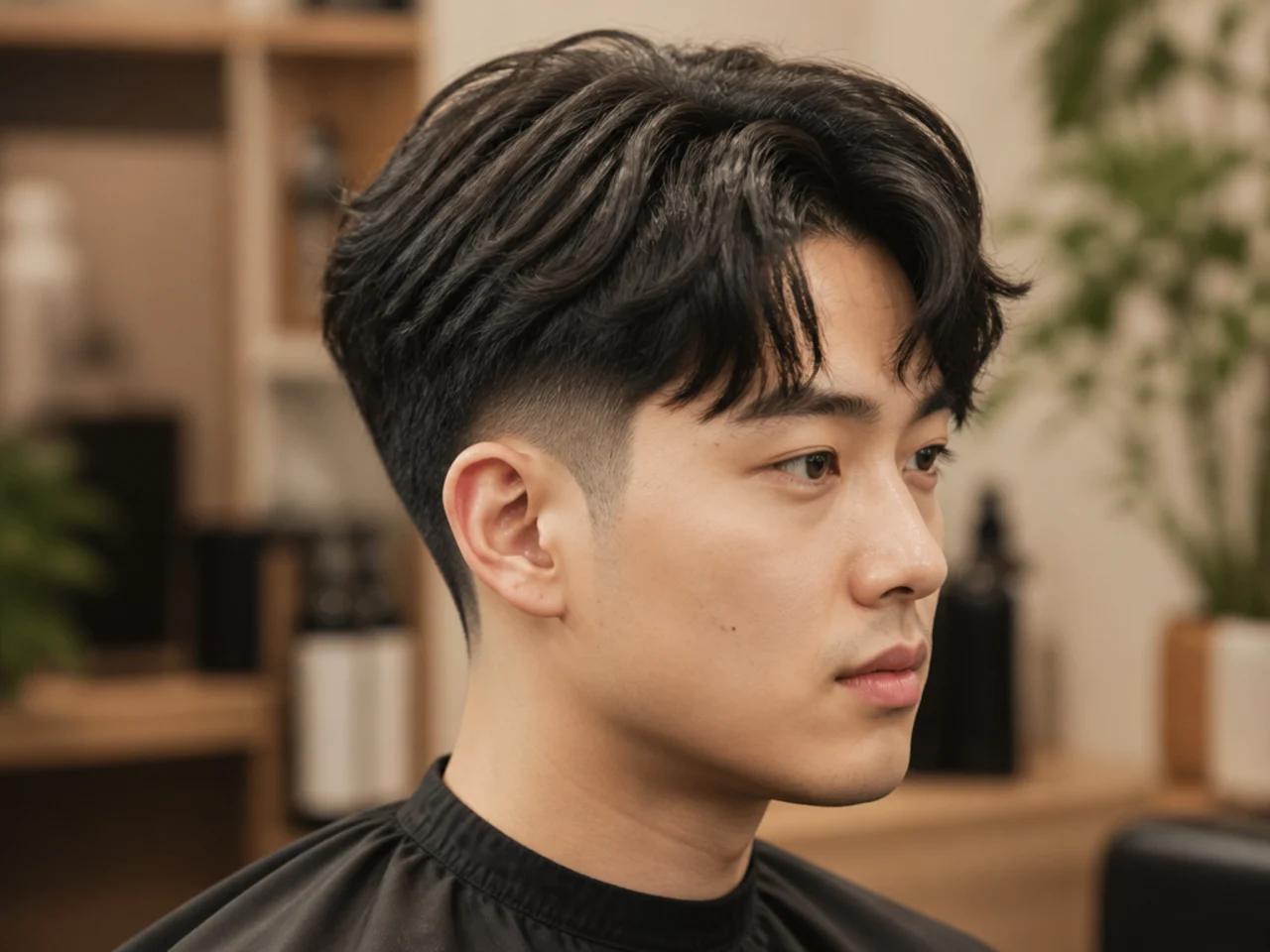 Two block with a high taper fade for dramatic contrast