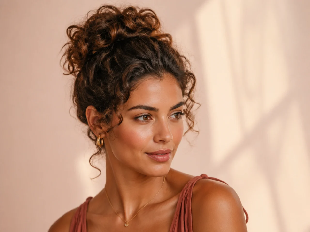 Quick Curly Updo