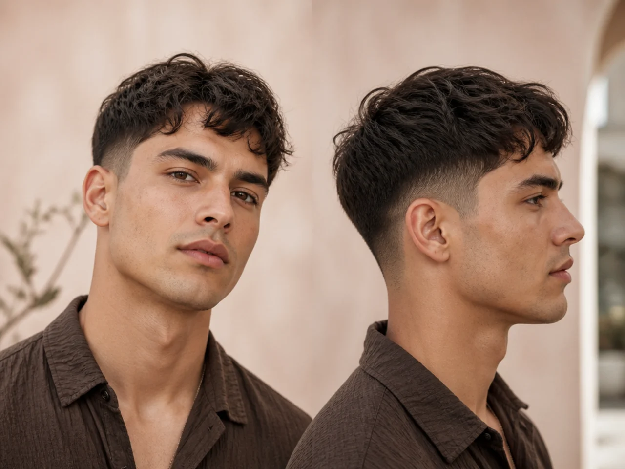 A man with a very loose wave pattern