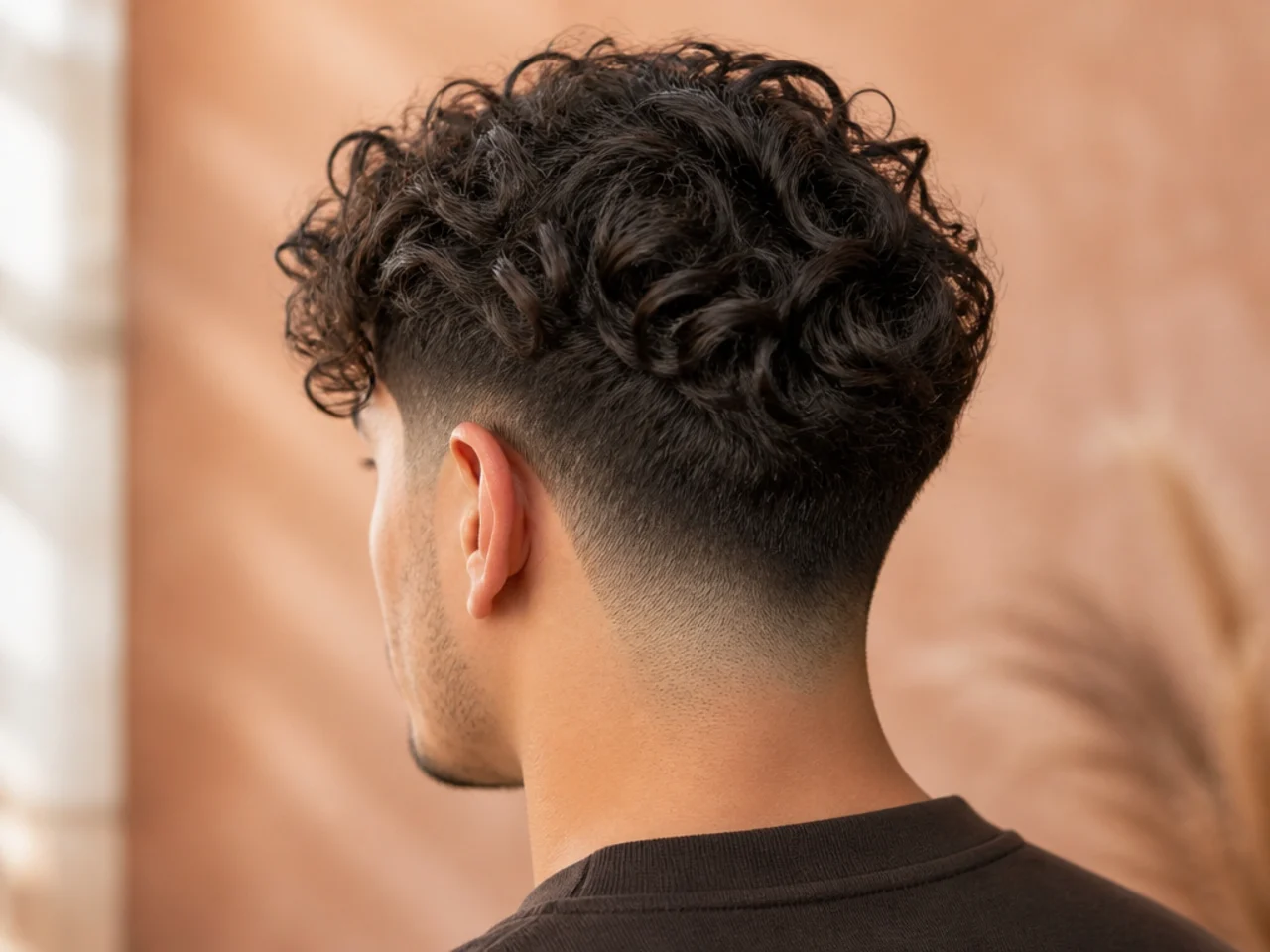 Hair on the boundary between wavy and curly