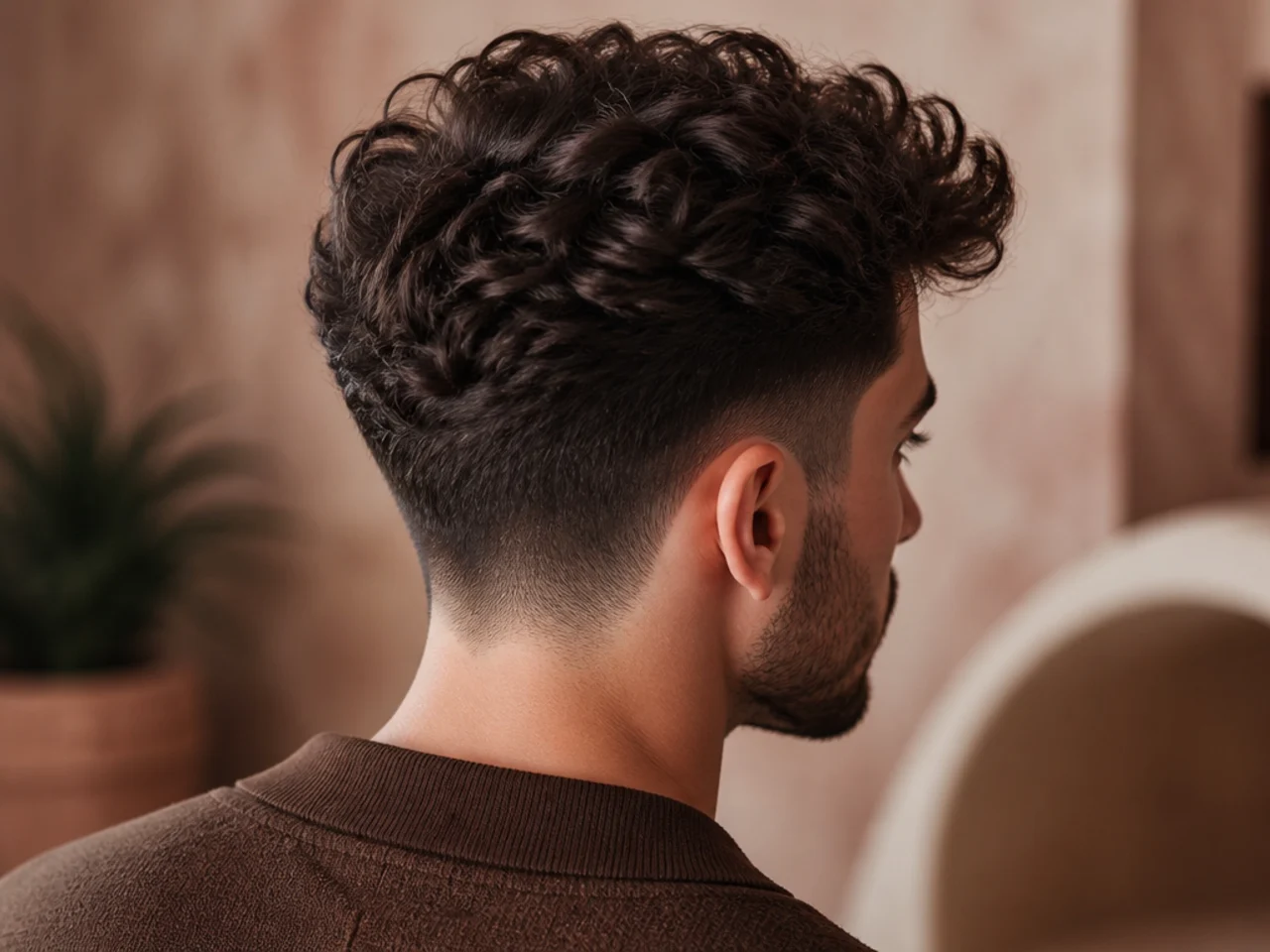 A man with a wavy quiff