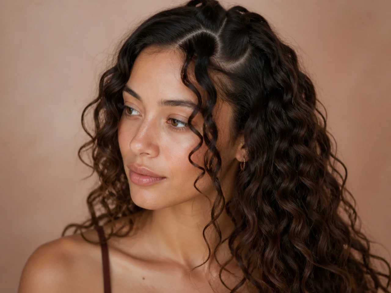 Different curl patterns mapped across the head