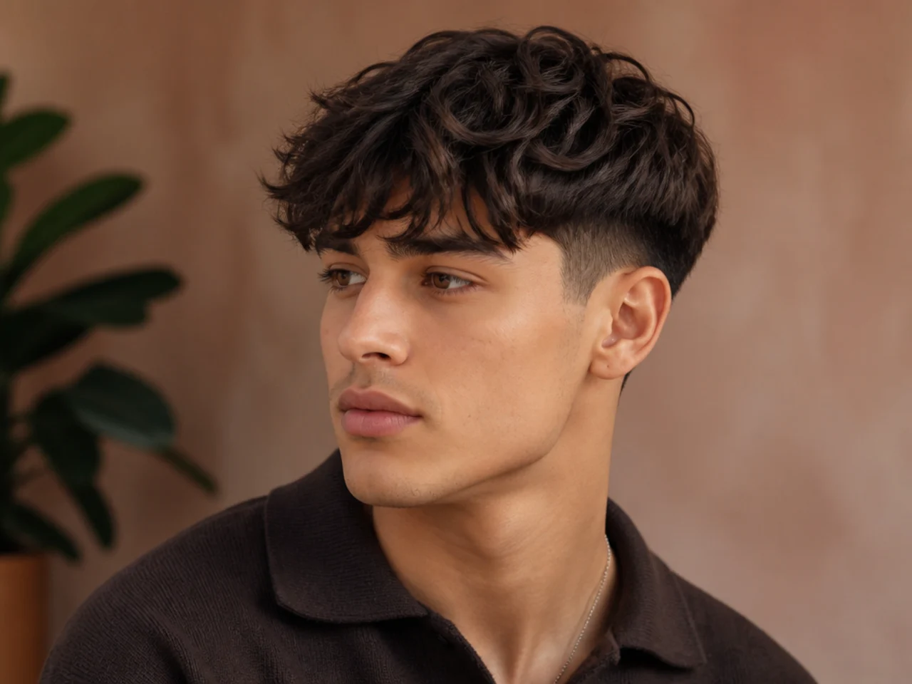A wavy fringe above a low taper