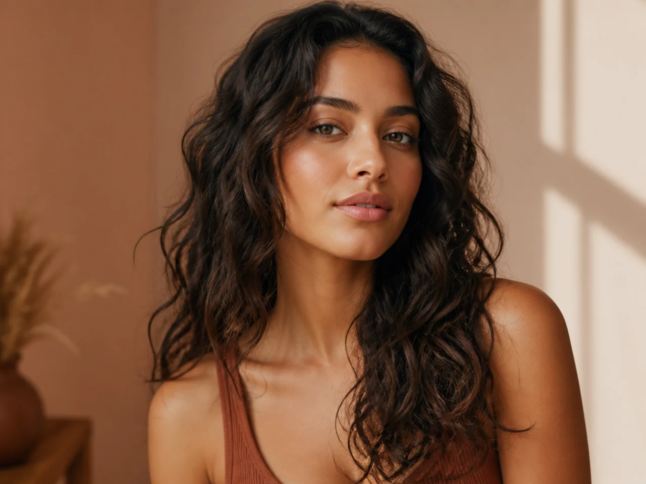 Waves worn without heat styling