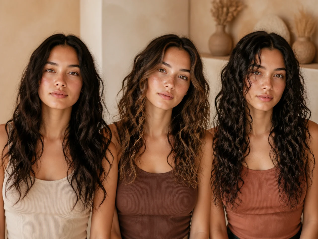 Three washes photographed for comparison