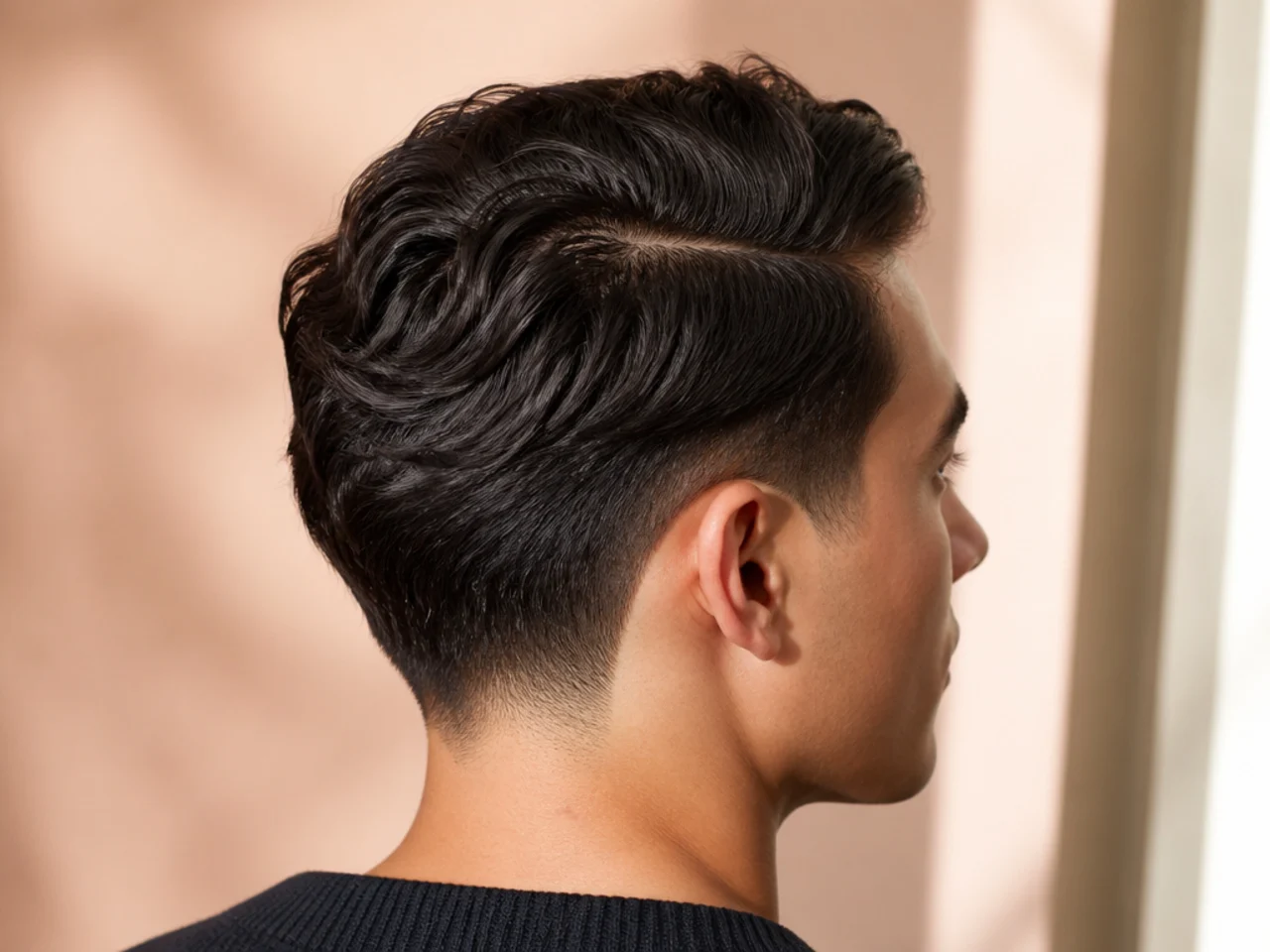 A wavy part that has jumped back to its natural line
