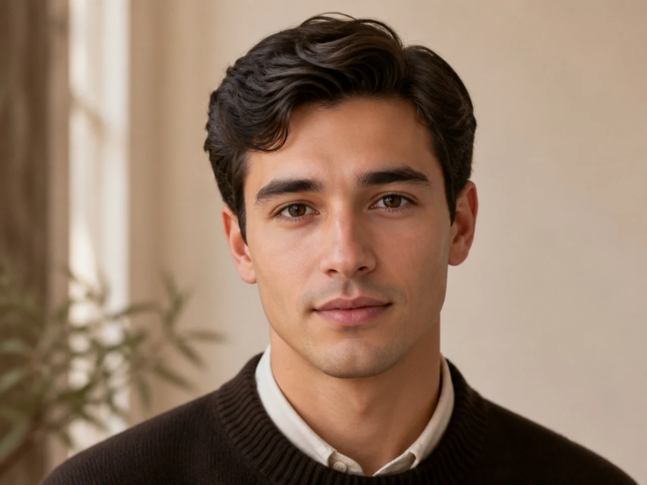 A loose 2A wavy ivy league haircut