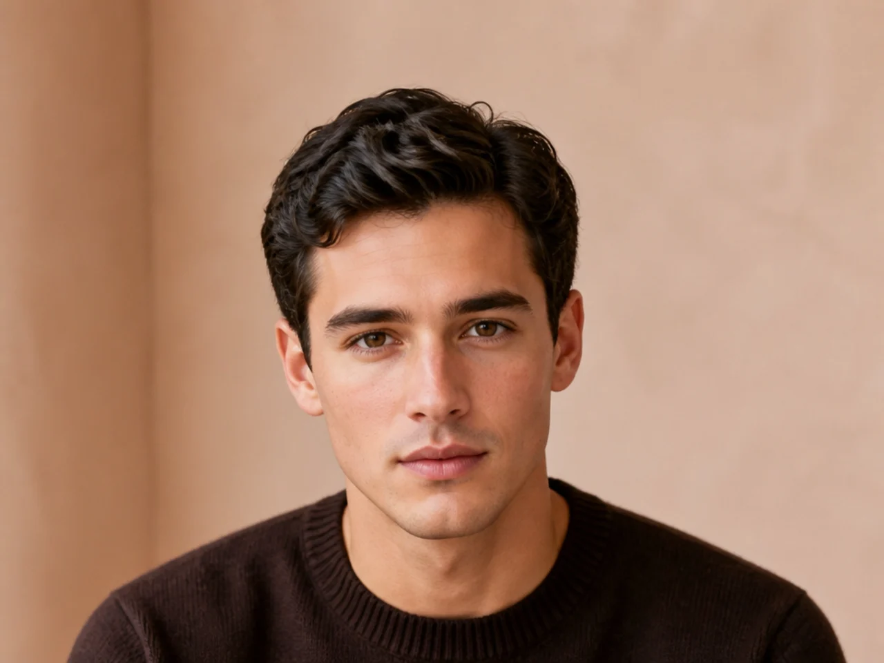 A wavy ivy league worn with no product
