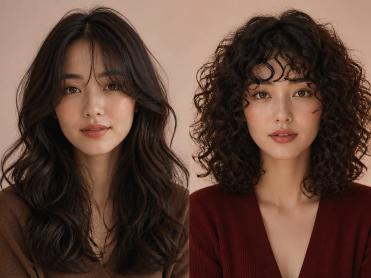 A loose body wave compared with a tight curl