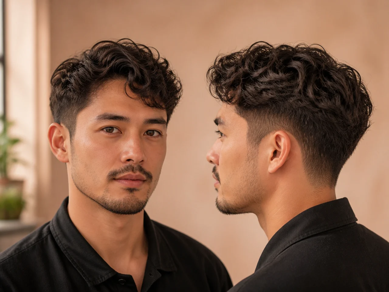The heavier side of wavy hair cut shorter to balance