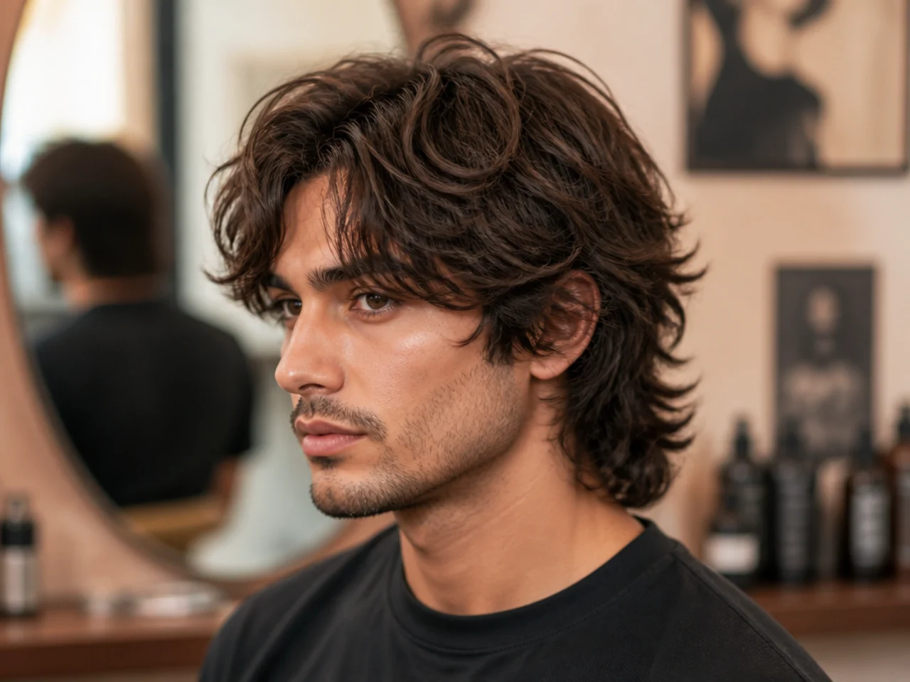 Wispy wavy wolf cut on fine 2A hair with delicate airy perimeter and thin face-framing strands