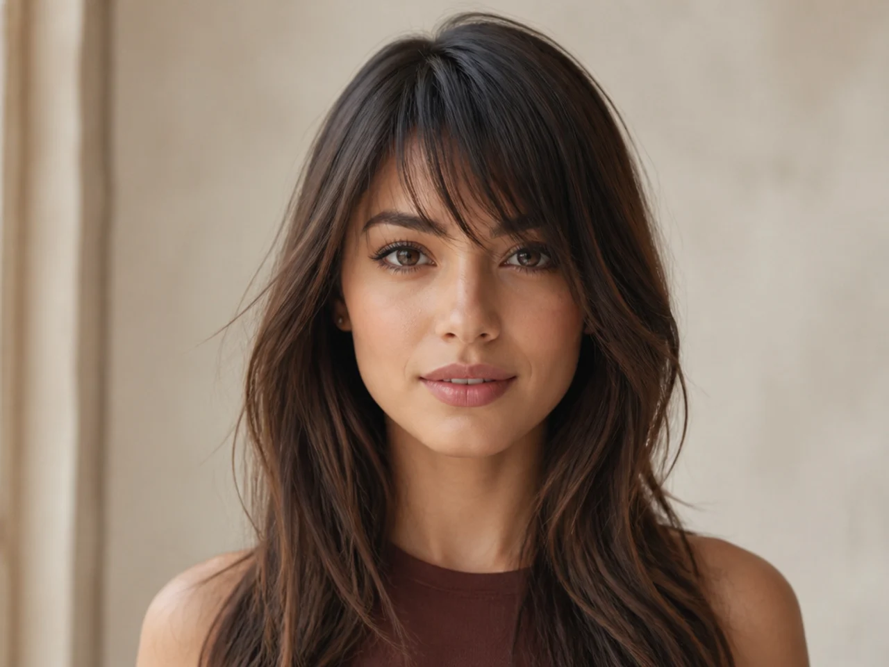 An asymmetric wispy fringe
