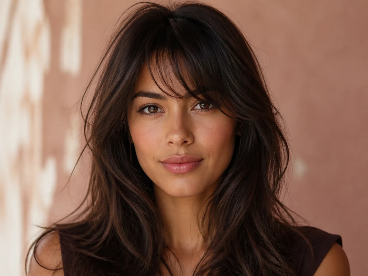 An over-wisped fringe with no visible diagonal