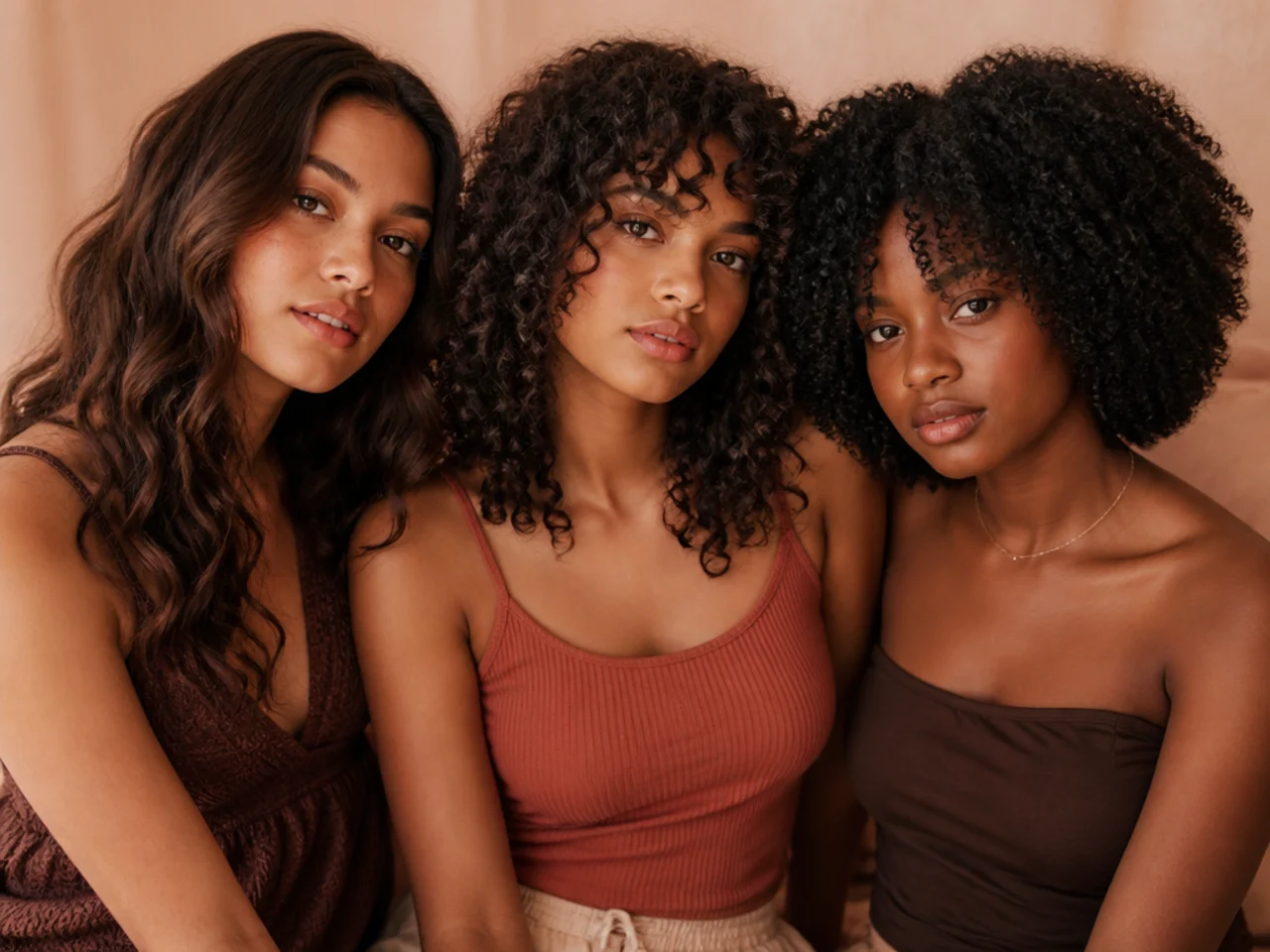 Loose waves defined curls and tight coils compared