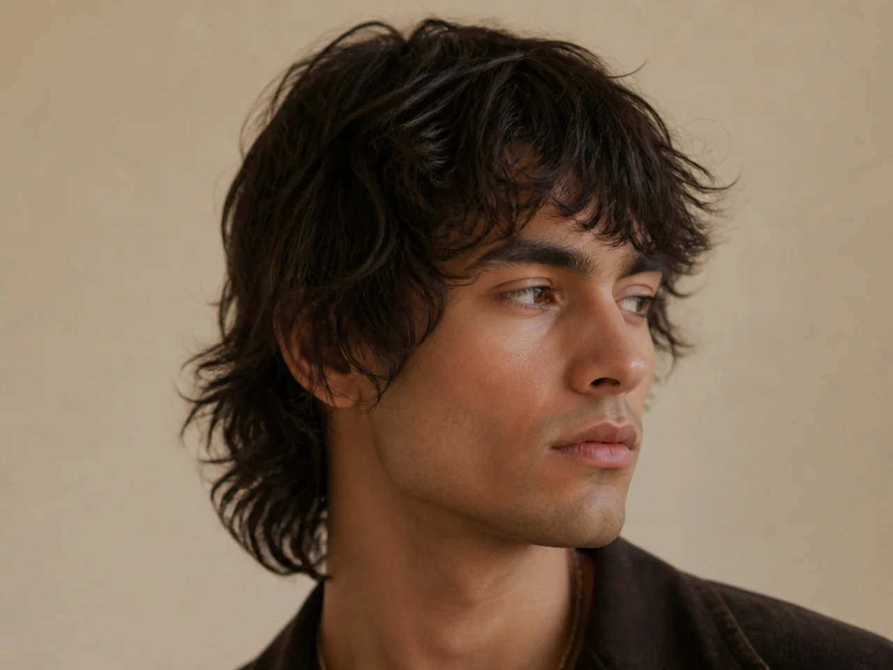 An air dried wolf cut with natural undone texture through the layers