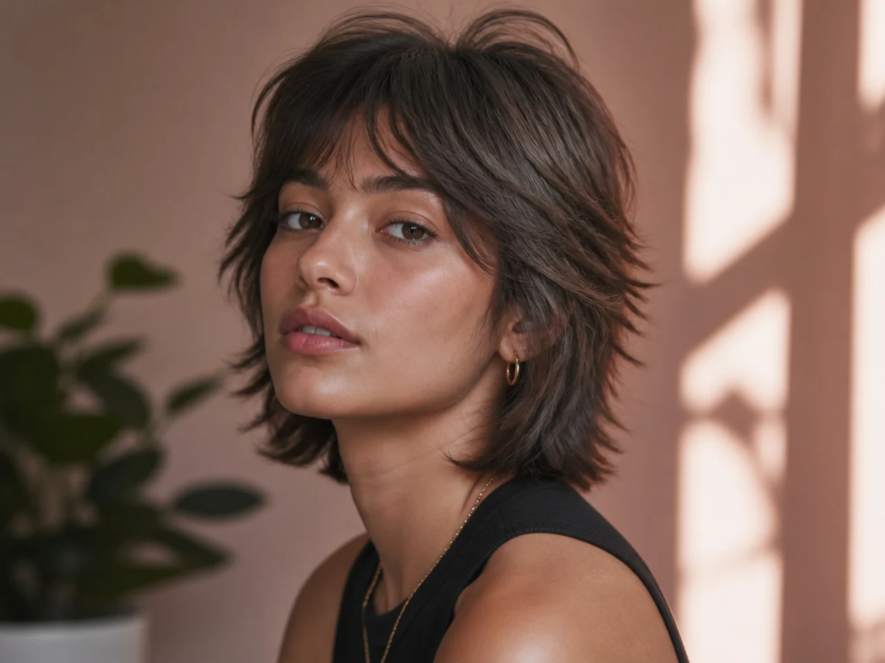 25 Short Wolf Cuts That Flatter Round Faces
