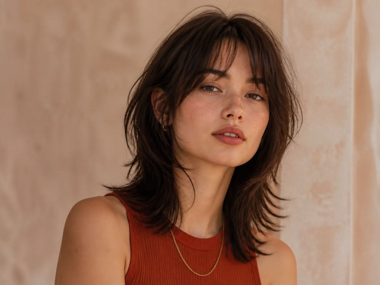 Wolf cut adapted for fine hair