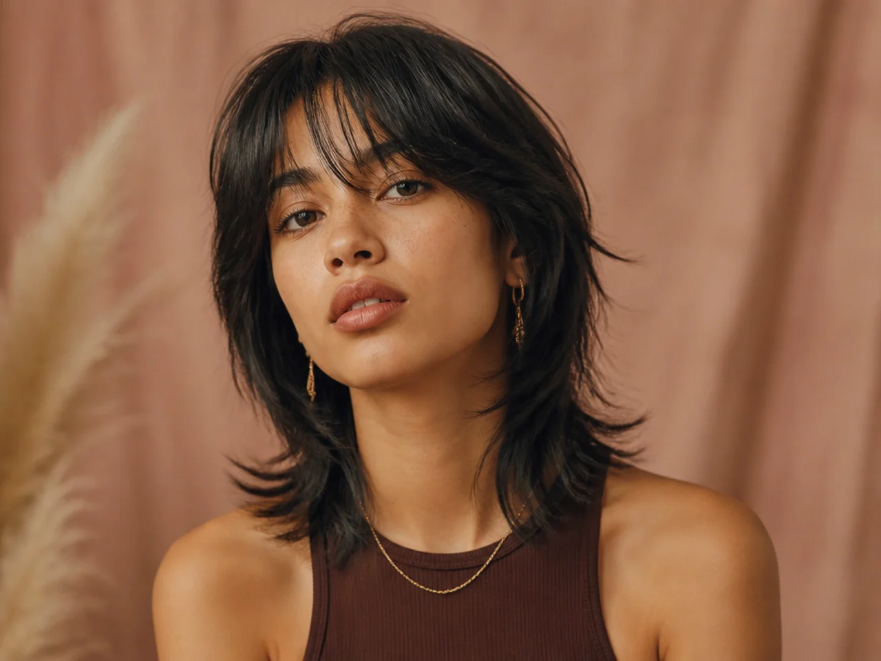 Shoulder-length wolf cut on fine hair